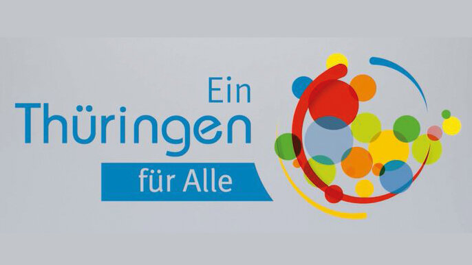 Logo der Kampagne des Landesintegrationsbeirates "Ein Thüringen für Alle"