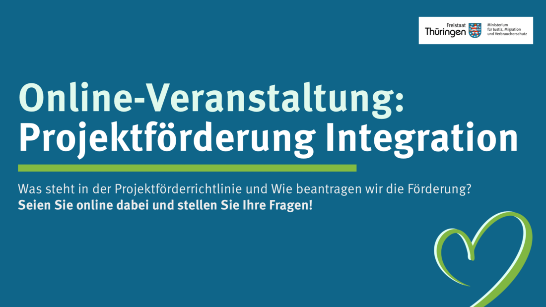 Online-Veranstaltung Projektförderrichtlinie Integration