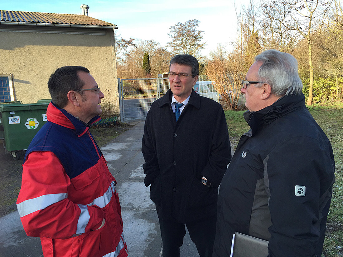 Besuch der Erstaufnahmestellen in Gera durch den Minister