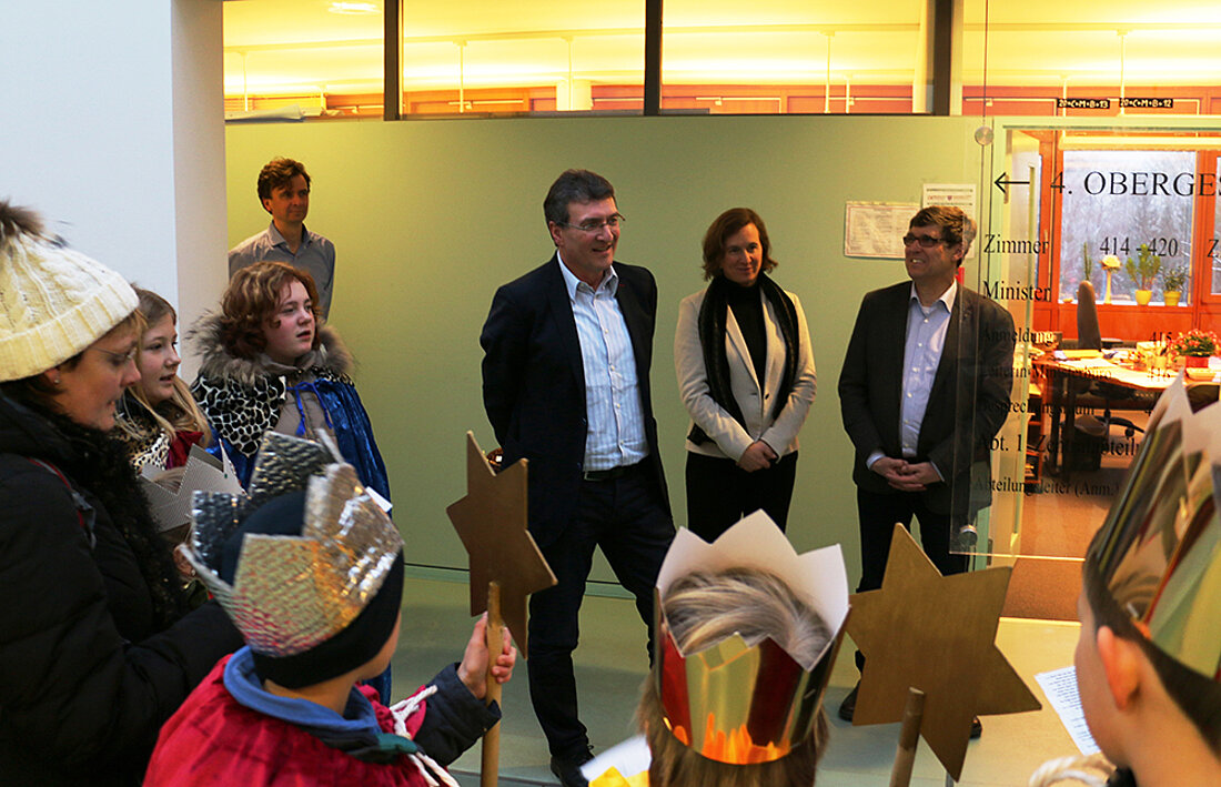 Empfang der Sternsinger im Ministerium