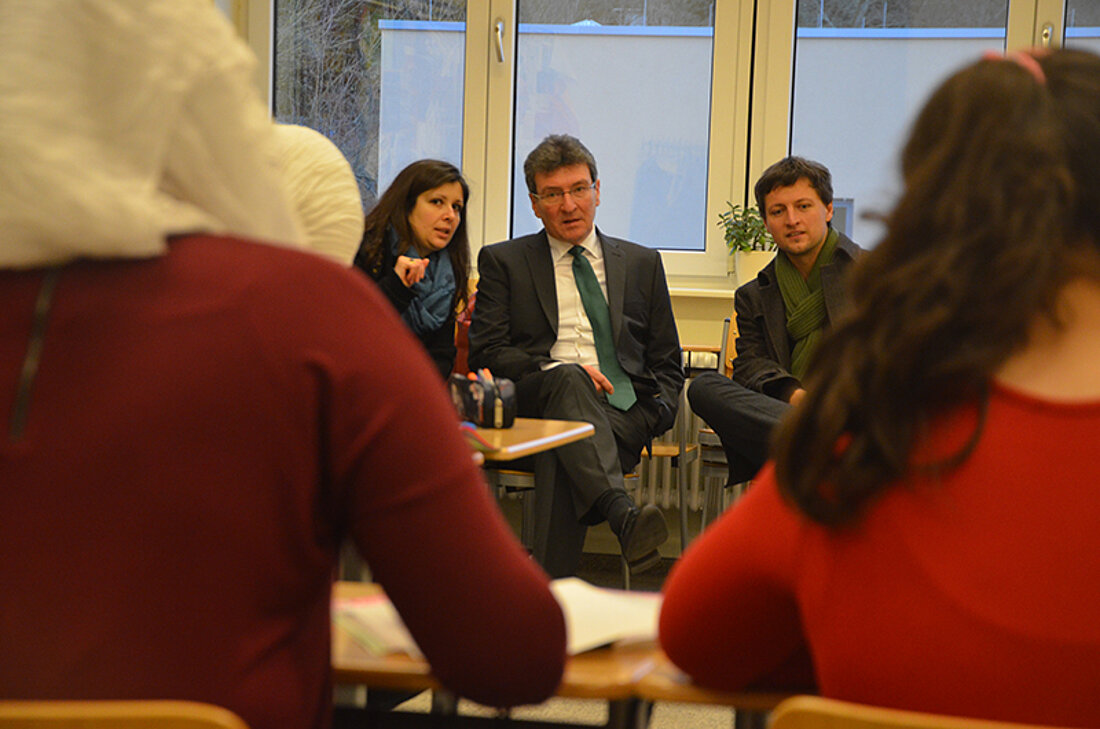 Minister Lauinger besucht Lobdeburgschule in Jena