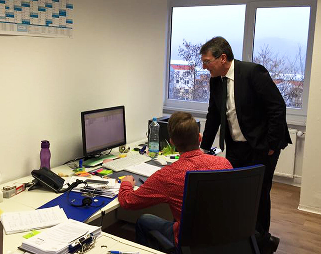 Besuch des Ministers in der Außenstelle des BAMF in Suhl