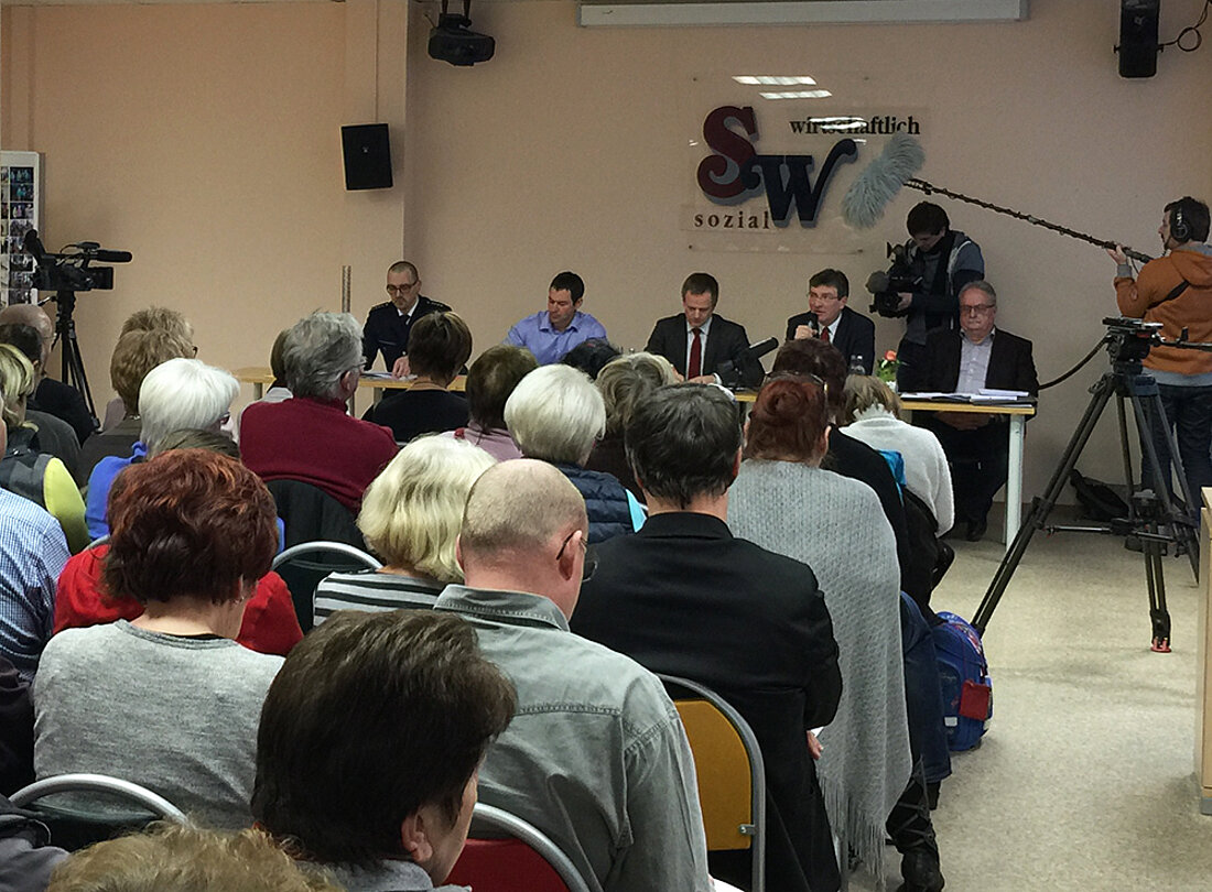 Einwohnerversammlung in Suhl-Friedberg