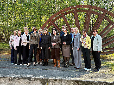 Gruppenfoto der Integrationsministerinnen und Integrationsminister der Bundesländer in Essen
